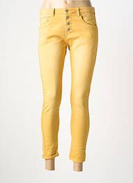 Pantalon 7/8 elasticitate mărime normală galben PLACE DU JOUR femme