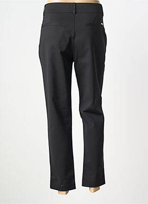 Pantalon slim țesătură poplin mărime normală negru CHIC & JEUNE femeie