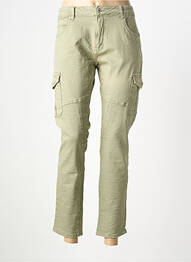 Pantalon cargo buzunare mărime normală verde PLACE DU JOUR femme