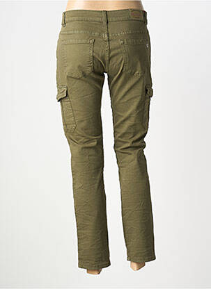 Pantalon cargo subțire mărime normală verde PLACE DU JOUR femeie