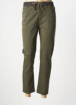 Pantalon 7/8 elasticitate mărime normală verde ONADO femeie