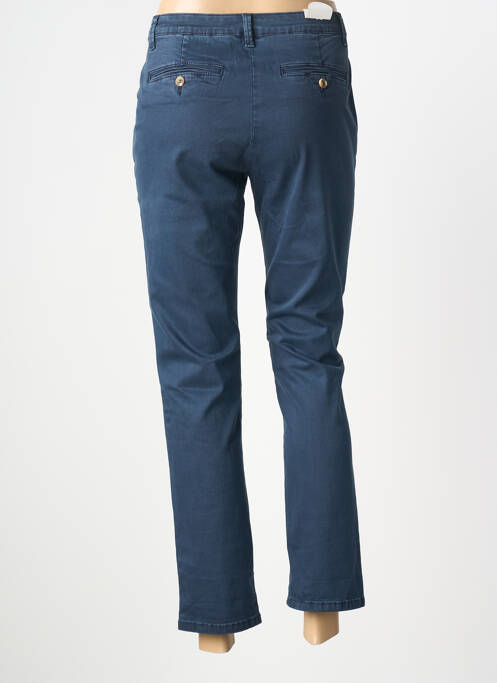 Pantalon chino țesătură poplin mărime normală albastru ZAC & ZOE femme