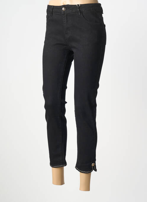 Pantalon 7/8 elasticitate mărime normală negru ONADO femme