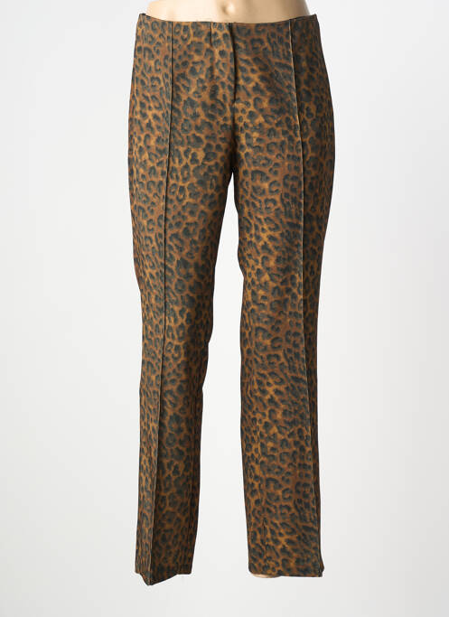 Pantalon drept țesătură poplin mărime normală galben EMABLUES femme