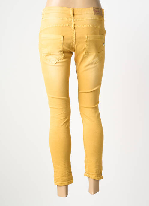 Pantalon 7/8 elasticitate mărime normală galben PLACE DU JOUR femme