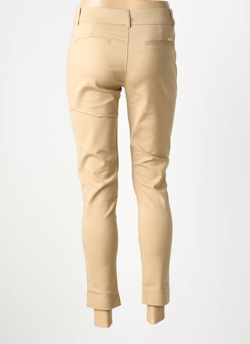 Pantalon slim țesătură poplin mărime normală bej CHIC & JEUNE femme