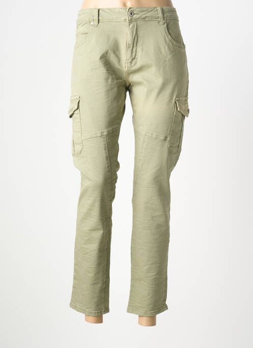 Pantalon cargo buzunare mărime normală verde PLACE DU JOUR femme
