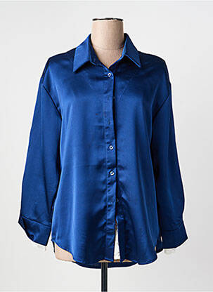 Cămașă croială dreaptă mâneci lungi albastru FEELHOO femme