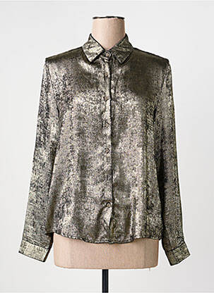 Cămașă croială dreaptă mâneci lungi auriu SUZZY & MILLY femme