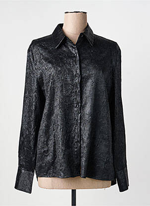 Cămașă croială dreaptă mâneci lungi negru UNIKA femme