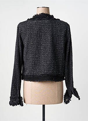 Jachete casual guler rotund negru PLACE DU JOUR femeie