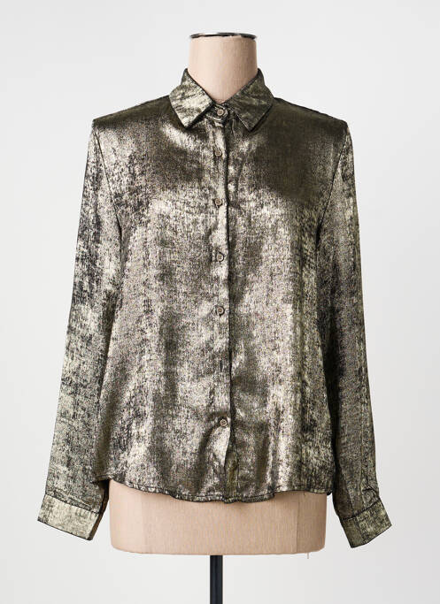 Cămașă croială dreaptă mâneci lungi auriu SUZZY & MILLY femme