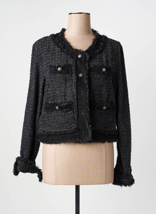 Jachete casual guler rotund negru PLACE DU JOUR femme