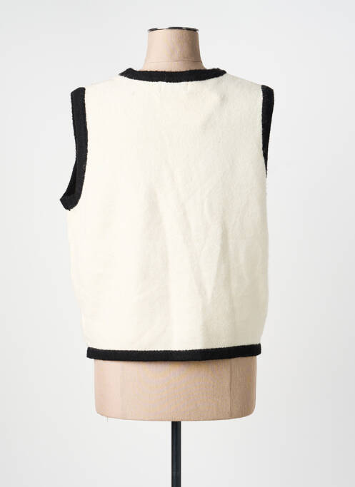 Vestă fără mâneci închidere cu nasturi pe față bej ATELIER DE MILA femme