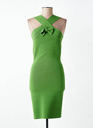 Rochie midi fără mâneci fără mâneci verde TARA JARMON femeie