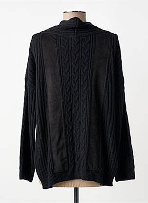 Pulover croială cambrată mâneci lungi negru TRICOT CHIC femeie