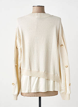 Pulover croială cambrată mâneci lungi bej TRICOT CHIC femeie