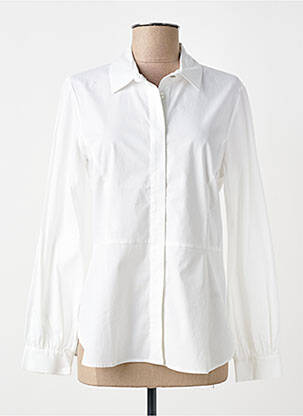 Cămașă croială cambrată mâneci lungi alb BLEU BLANC ROUGE femme