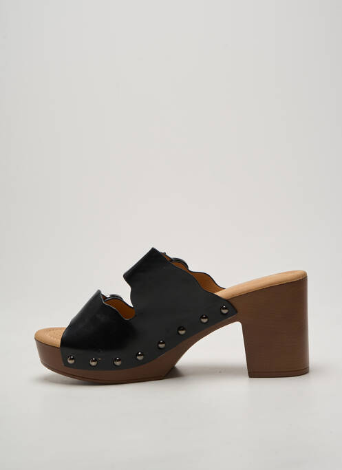 Mulete/saboți închidere cu buclă(e) toc de 7 la 9 cm negru SOON HER femme