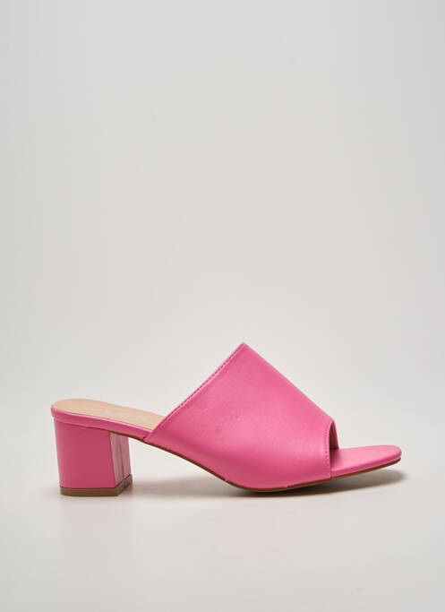 Mulete/saboți vârf deschis toc de 4 la 6 cm roz DAY-VINE femme