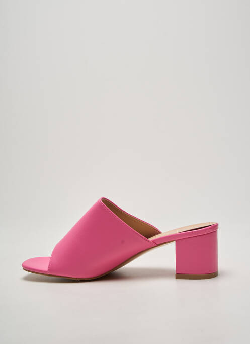 Mulete/saboți vârf deschis toc de 4 la 6 cm roz DAY-VINE femme