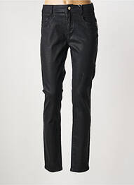 Pantalon slim țesătură acoperită mărime normală negru C'EST BEAU LA VIE femme