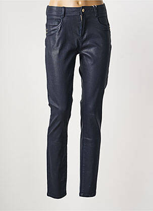 Pantalon slim țesătură acoperită mărime normală albastru C'EST BEAU LA VIE femeie