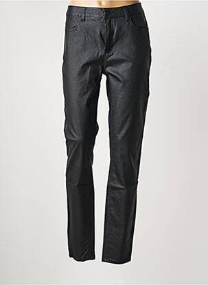 Pantalon slim țesătură acoperită mărime normală negru JENSEN femme