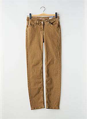 Pantalon slim elasticitate mărime normală maro TONI femme