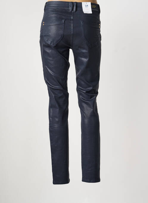 Pantalon slim țesătură acoperită mărime normală albastru C'EST BEAU LA VIE femme