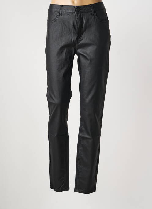 Pantalon slim țesătură acoperită mărime normală negru JENSEN femme