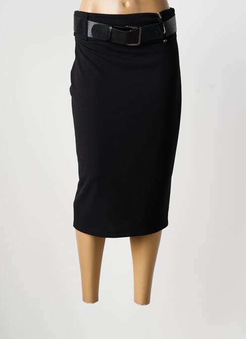 Fustă midi mărime normală negru DANIELA femme