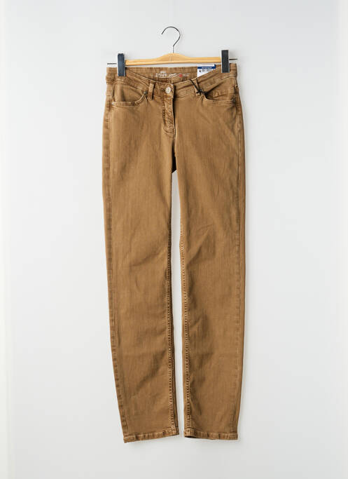 Pantalon slim elasticitate mărime normală maro TONI femme