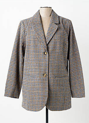 Palton scurt croială dreaptă fără glugă gri CISO femme