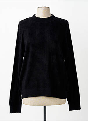 Pulover guler rotund mâneci lungi negru C'EST BEAU LA VIE femme