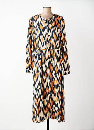 Rochie lungă mâneci lungi mâneci lungi bej C'EST BEAU LA VIE femme