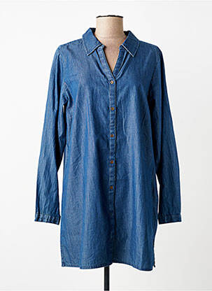 Tunică mâneci lungi guler de bluză albastru CISO femme