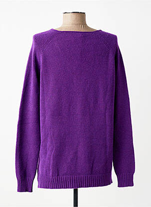 Pulover croială cambrată mâneci lungi violet L'ATELIER D'ANNA femeie