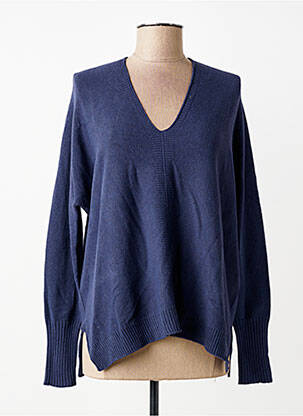 Pulover guler în v mâneci lungi albastru LA FEE MARABOUTEE femme
