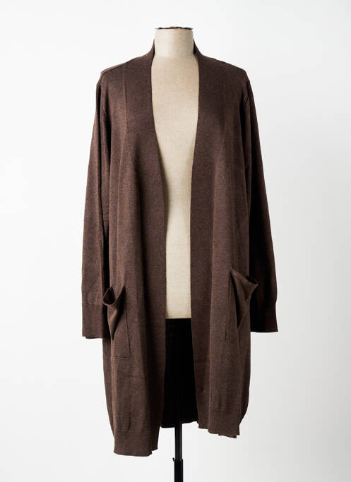 Vestă cu mâneci lungi mâneci lungi maro CISO femme