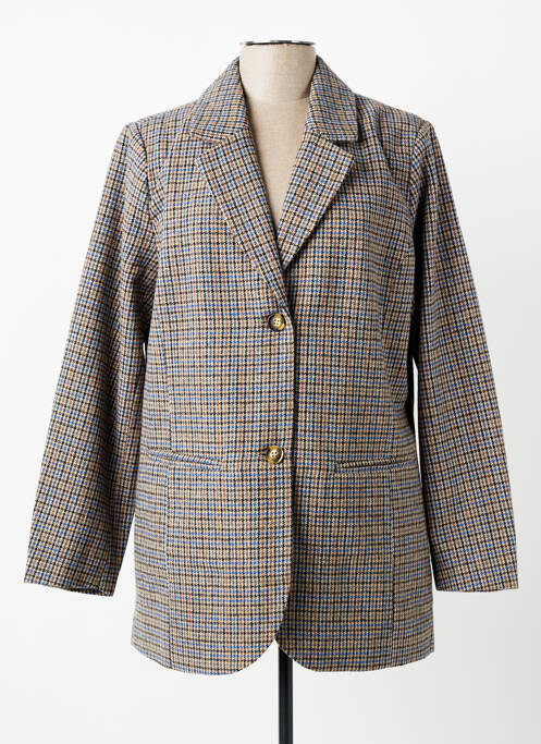 Palton scurt croială dreaptă fără glugă gri CISO femme