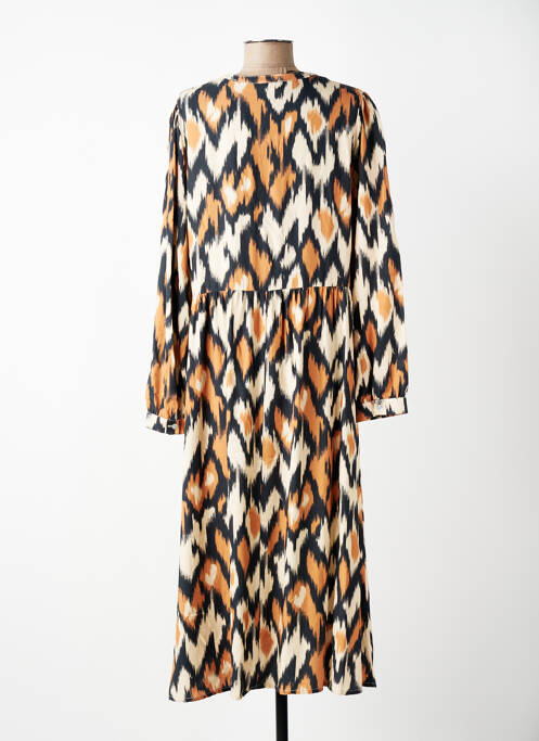 Rochie lungă mâneci lungi mâneci lungi bej C'EST BEAU LA VIE femme