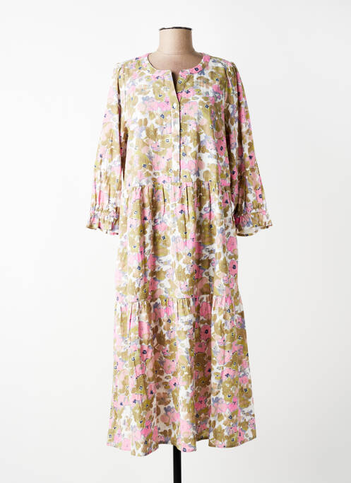 Rochie midi mâneci 3/4 mâneci 3/4 verde JENSEN femme