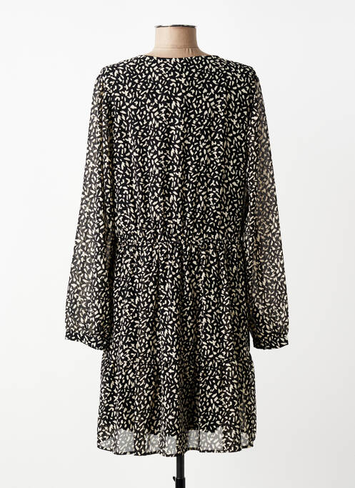 Rochie midi imprimeu fantezie mâneci lungi negru LA FEE MARABOUTEE femme