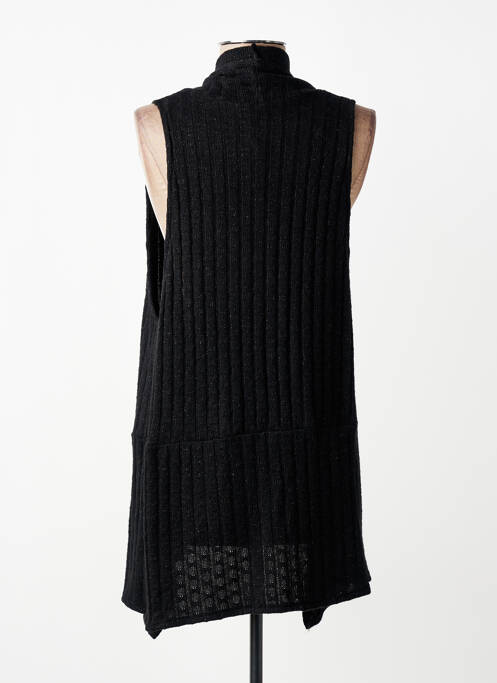 Vestă fără mâneci plasă fină negru FRANCK ANNA femme