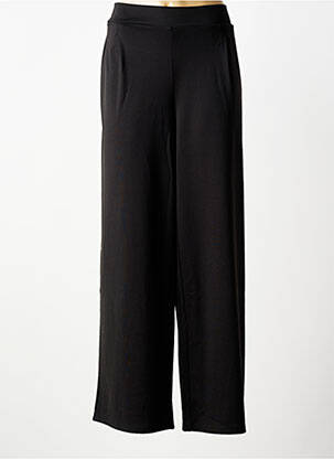 Pantalon drept elasticitate talie înaltă negru ICHI femme