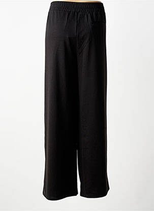 Pantalon drept elasticitate talie înaltă negru ICHI femme