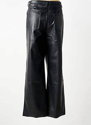 Pantalon evazat talie cu cleme talie înaltă negru KAFFE femeie