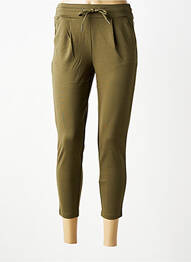 Pantalon 7/8 elasticitate mărime normală verde ICHI femeie