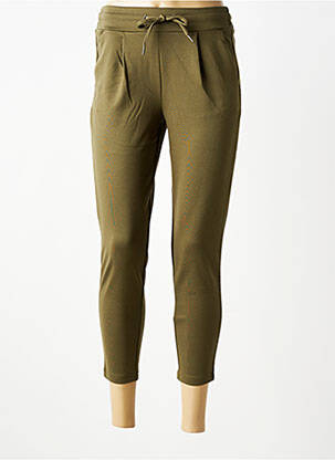 Pantalon 7/8 elasticitate mărime normală verde ICHI femme